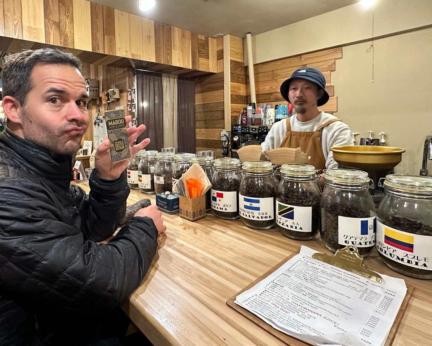 #worldcoffeetour still alive with a late night hakuba edition, amazing little coffee roaster.