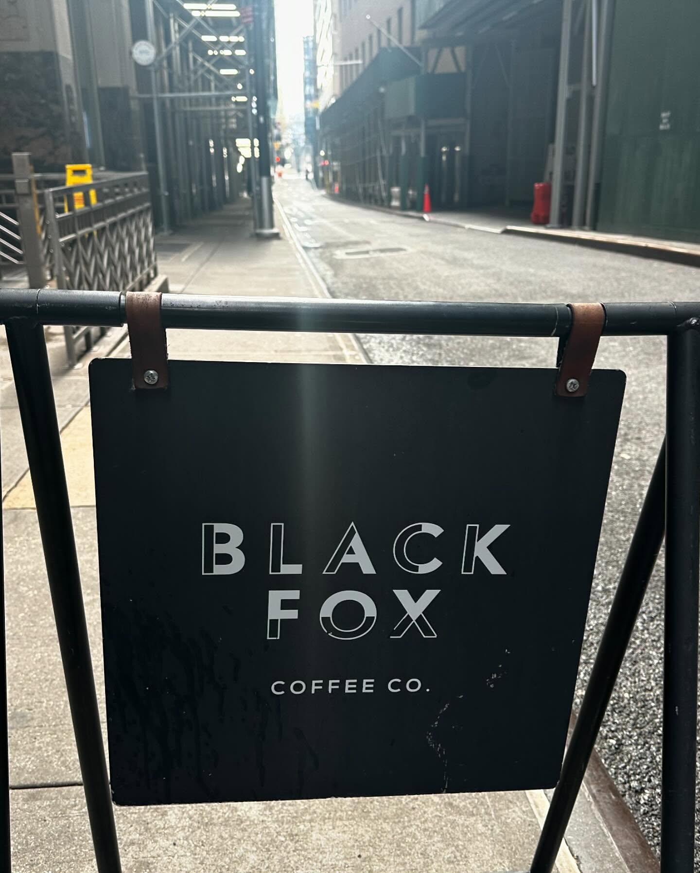 K found some more good coffee in FIDI, black fox. #worldcoffeetour