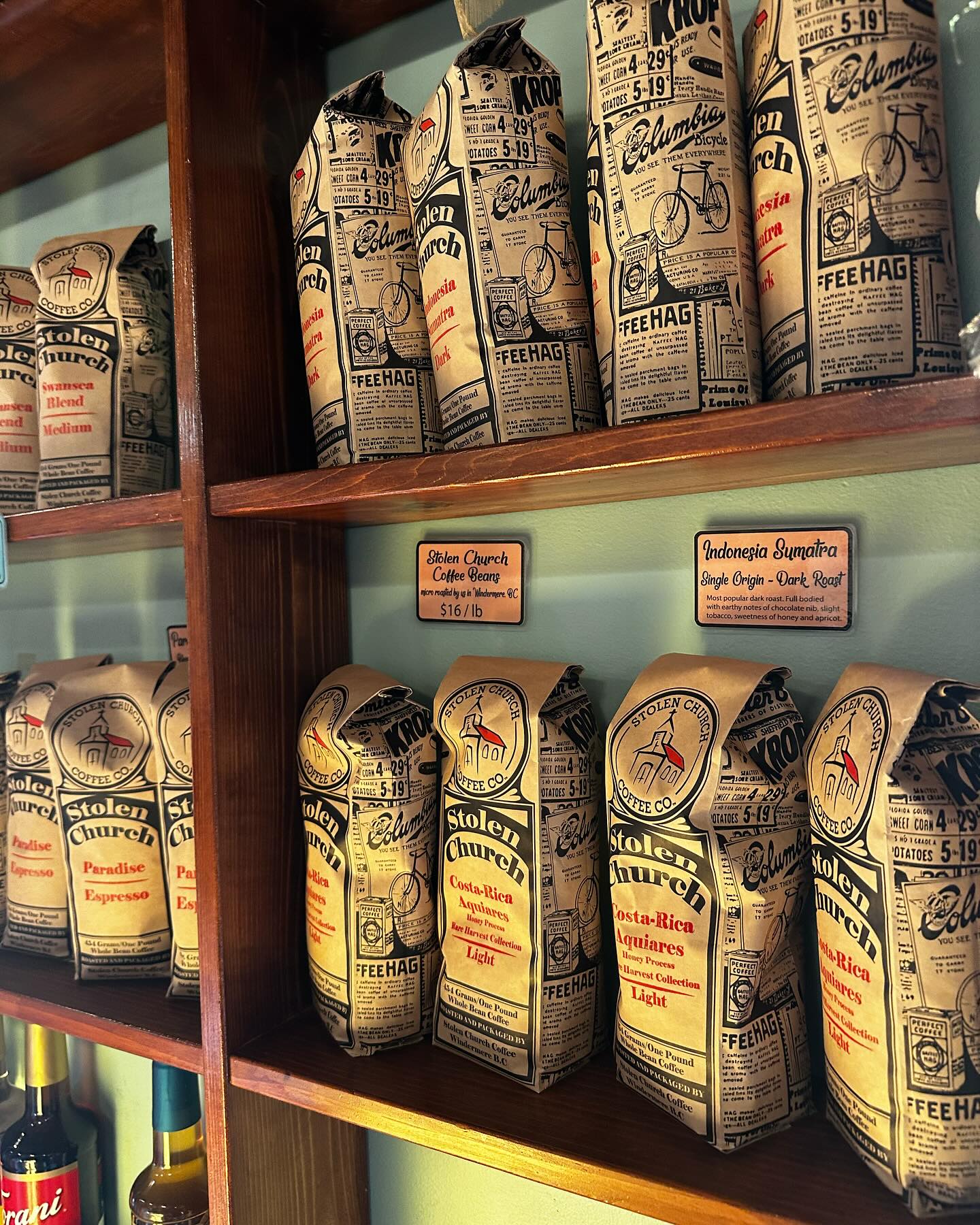 Cute little cafe on the #worldcpffeetour in Invermere, stolen church.