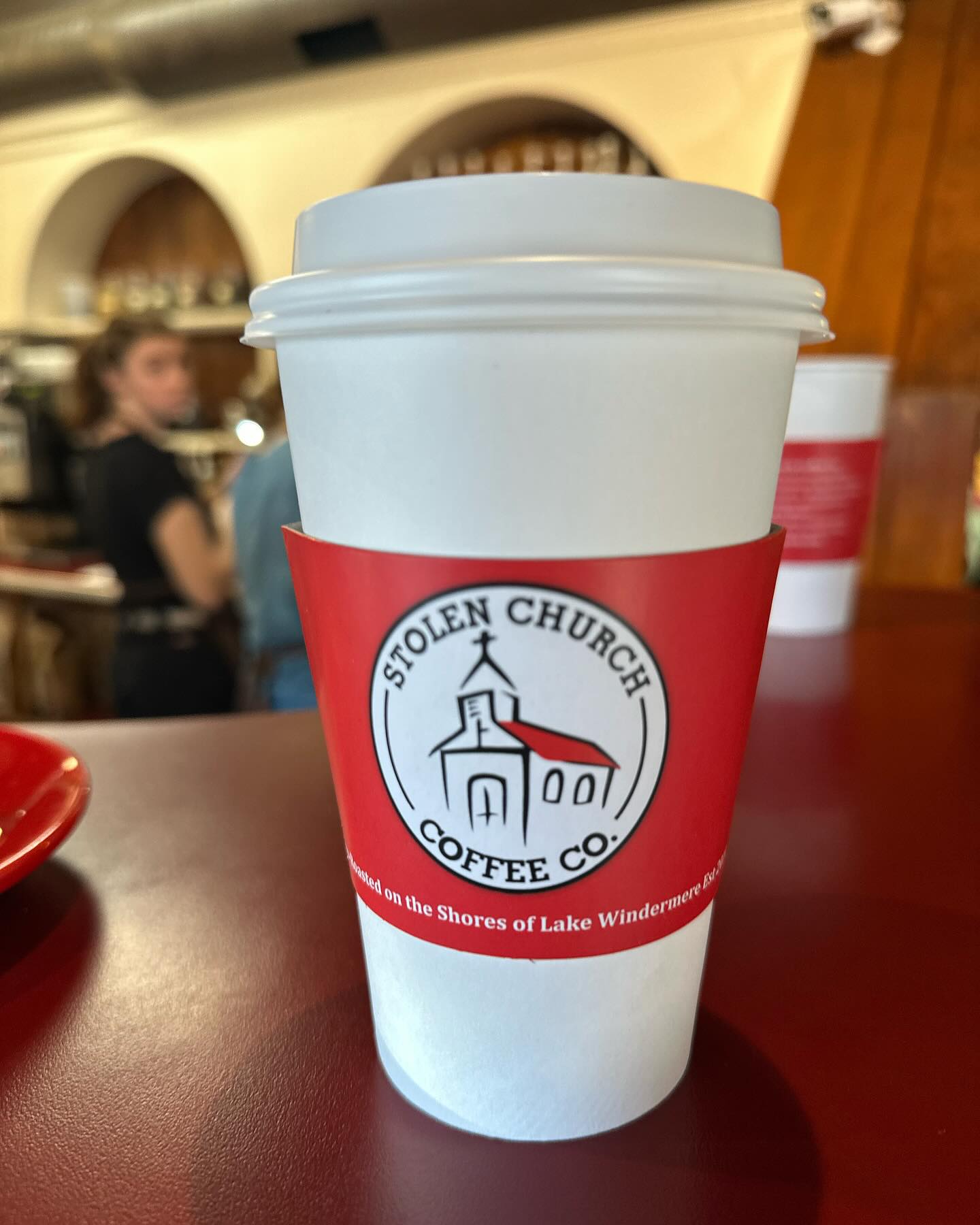 Cute little cafe on the #worldcpffeetour in Invermere, stolen church.