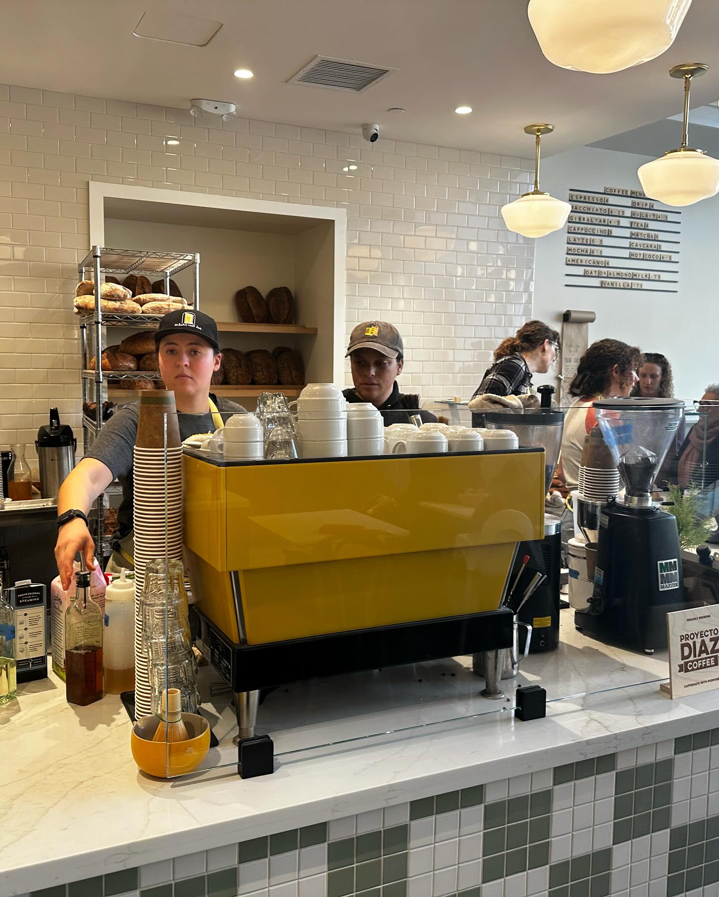 Cute little Redwood City stop on the #worldcoffeetour completely with delightful sweet treats. @thebakernextdoor_rwc