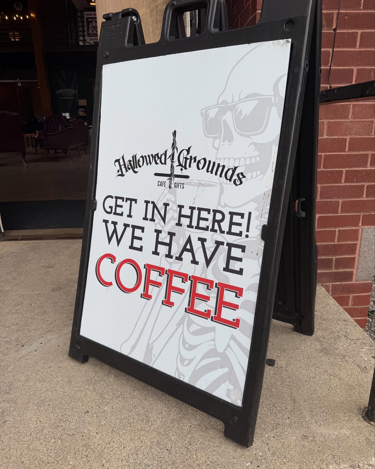 Took a walk through SLC today and found @hallowedgrounds801 a cool cafe in an old church turned market for weirdos and tattoos (sadly the tattoo parlour was closed) another great stop on the #worldcof